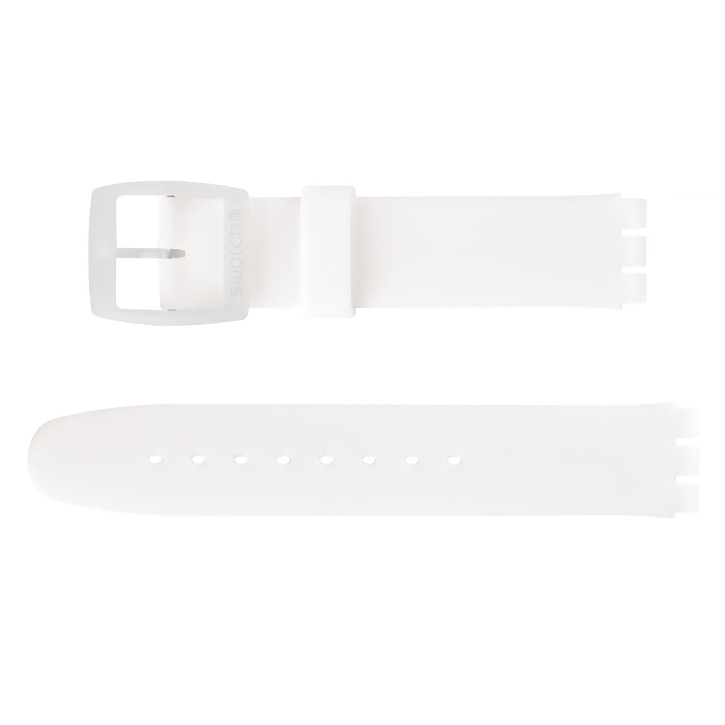 Swatch Ersatzband Skin Chrono White Silicone ASUYW001