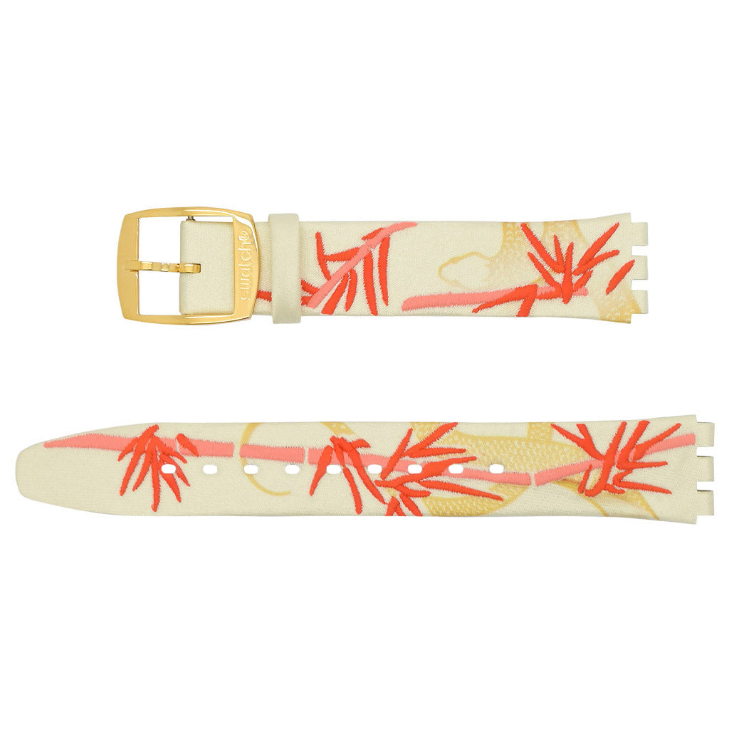 Original Swatch Skin Irony Ersatzband GOLDEN RED BAMBOO ASYXZ105