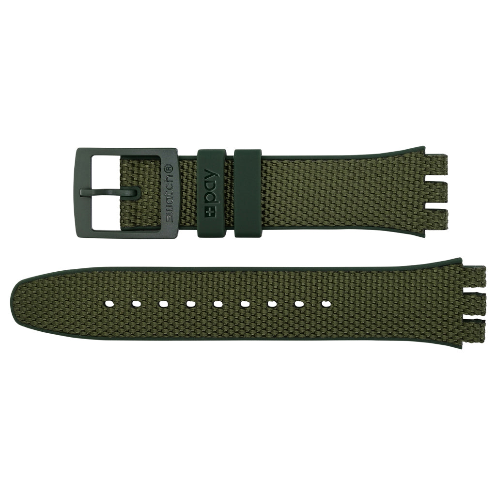 Original Ersatzband der Swatch New Gent ONG PAY! ASVIG100 Ersatzarmband aus Silikon