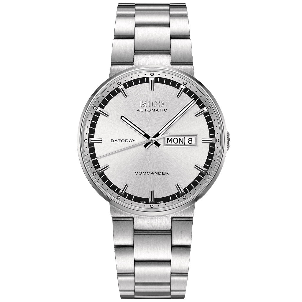 Commander II Datoday 40 mm Silver
