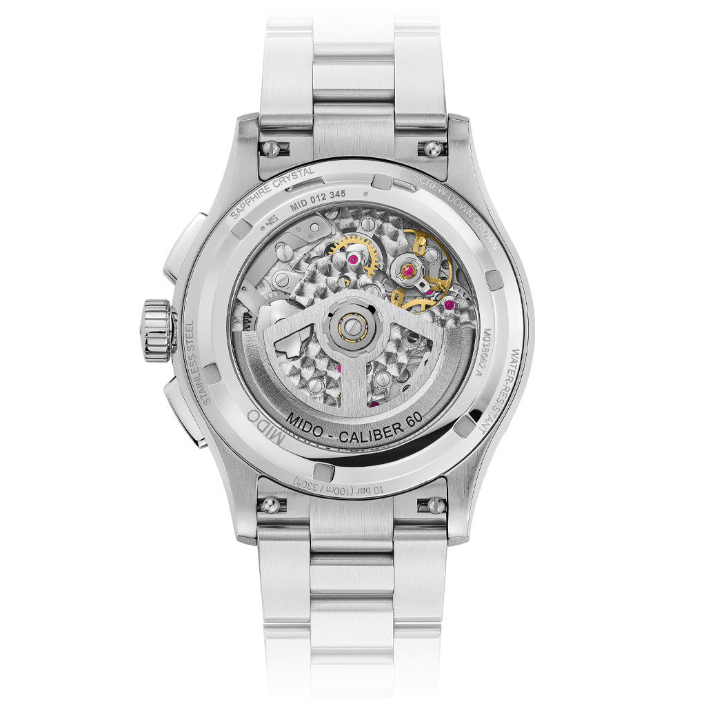 Multifort Skeleton Chronograph 43 mm Silver