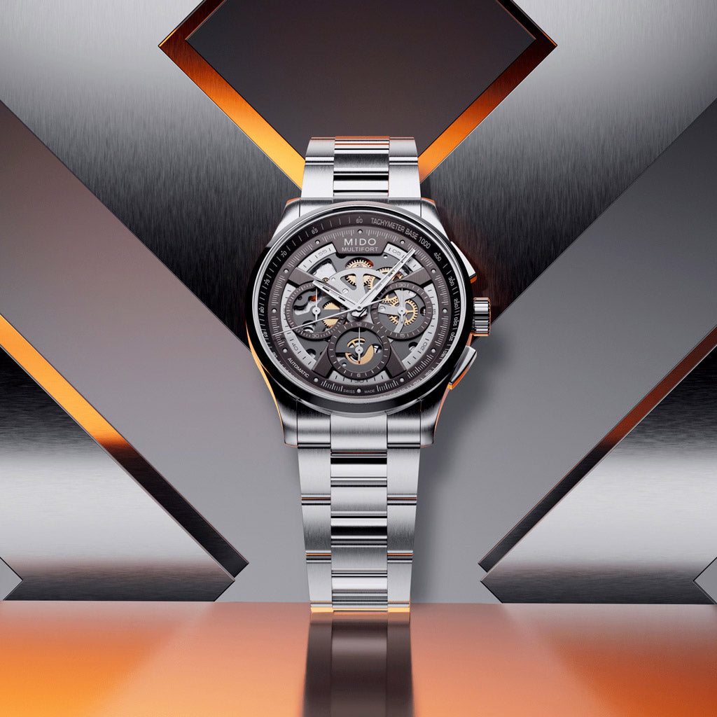 Multifort Skeleton Chronograph 43 mm Silver