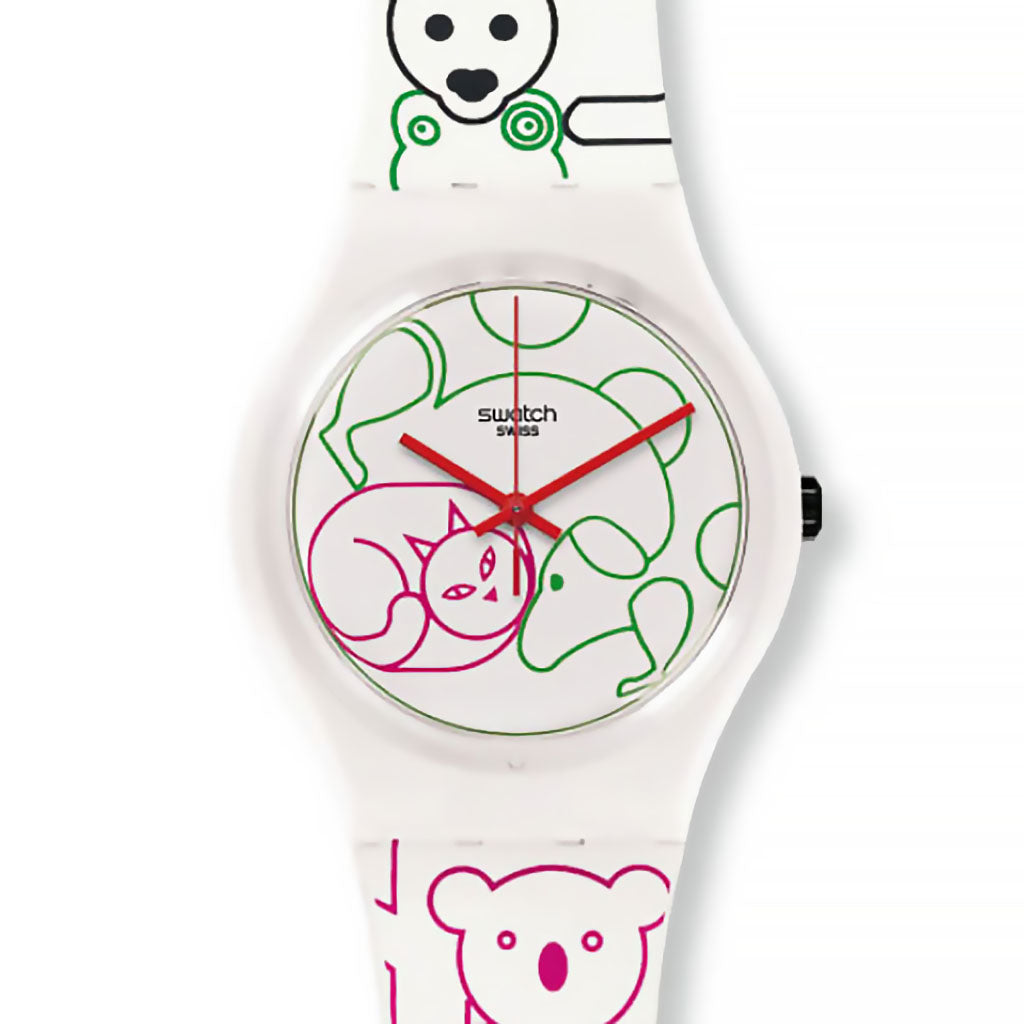 Swatch Wanduhr Maxi Tiergarten MGW168