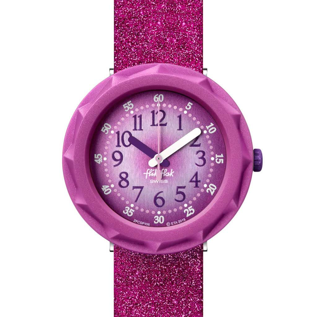 Flik Flak Kinderuhr Purpleaxus FCSP106