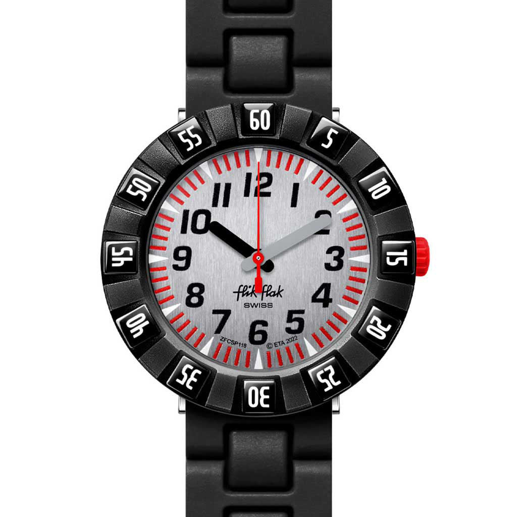 Flik Flak Kinderuhr Sketch in Black FCSP118C