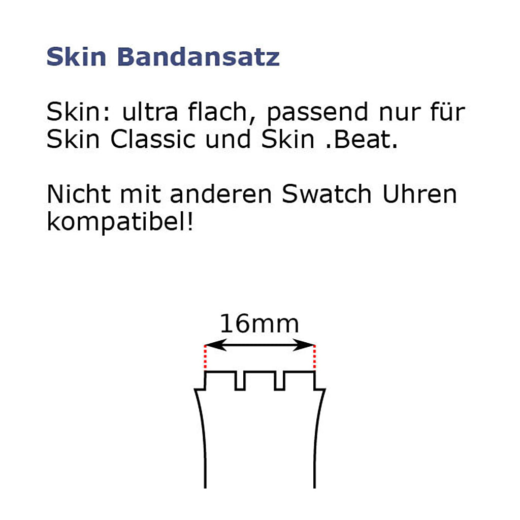 Swatch Ersatzband BLACK CLASSINESS ASFK361