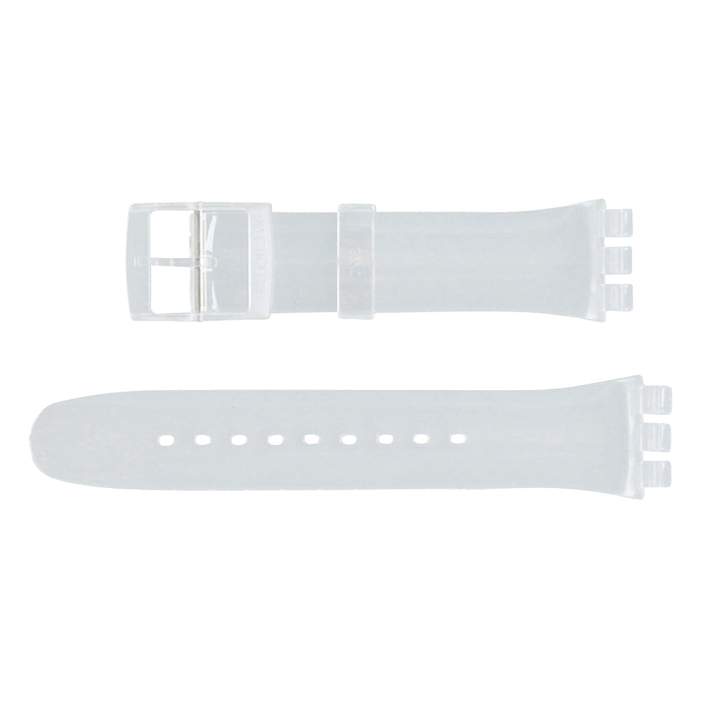 Original Ersatzband der Swatch New Gent Look Through ASUOK111 Ersatzarmband aus Kunststoff
