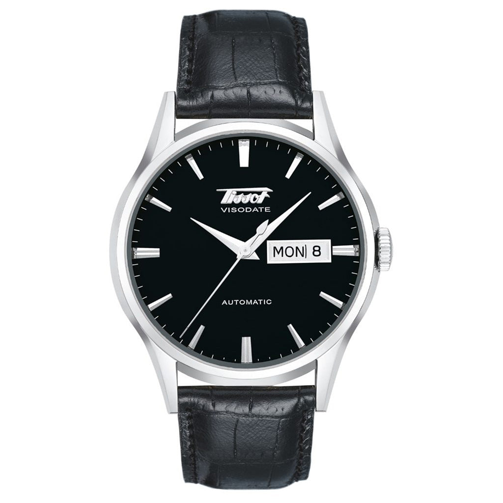 Heritage Visodate Automatic Black Leather