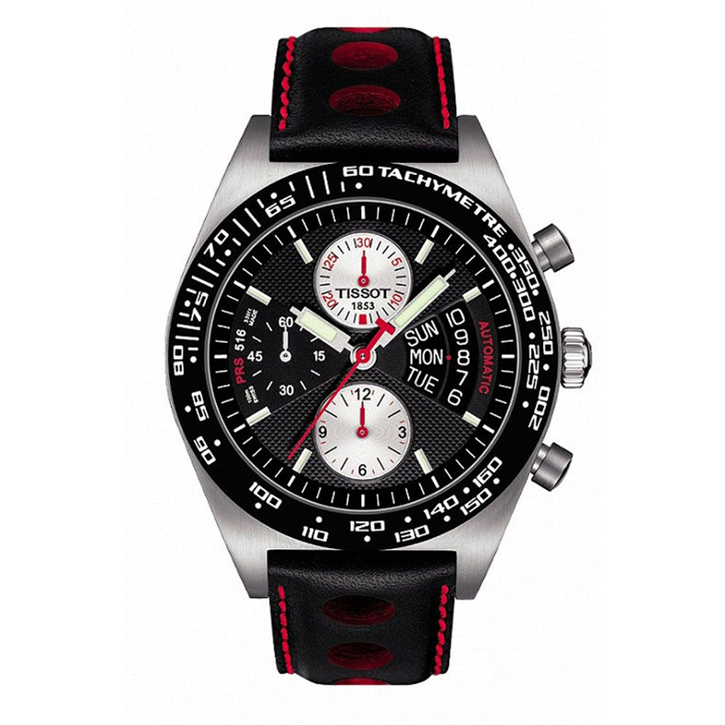PRS 516 42MM Automatic Chrono Black Leather Black