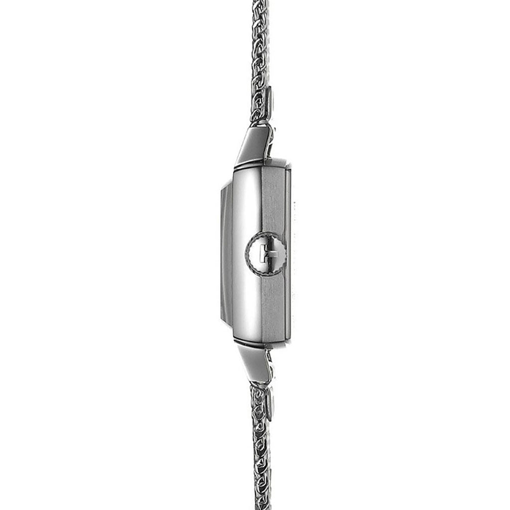 Lovely 20MM Square Silver Milanaise