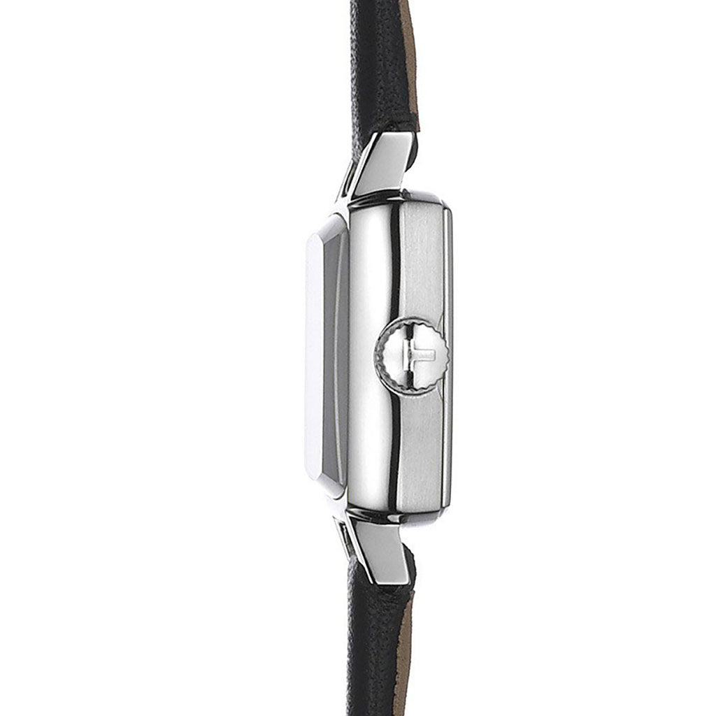 Lovely 20MM Square Black Leather Black