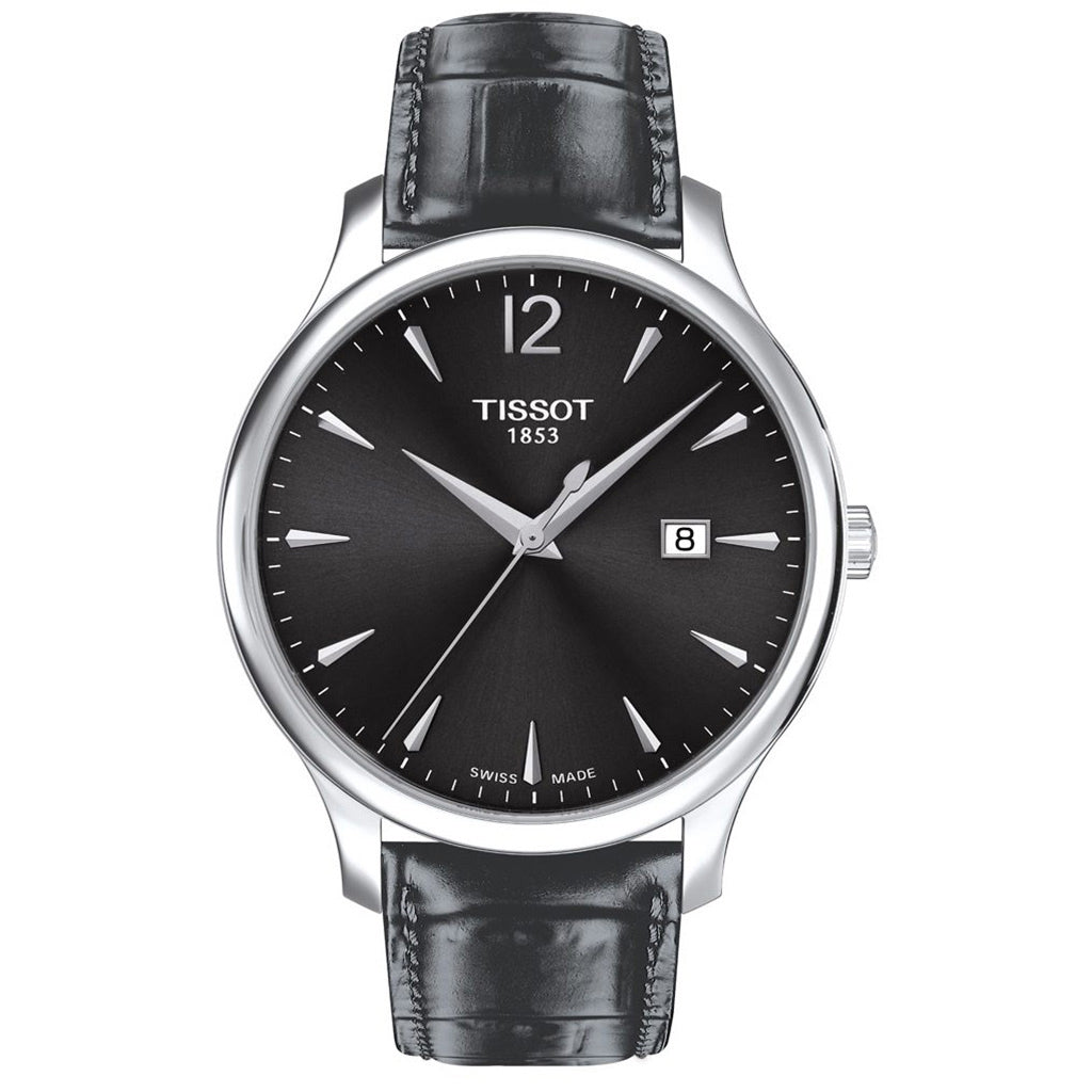 Tradition 42MM Black Leather Black