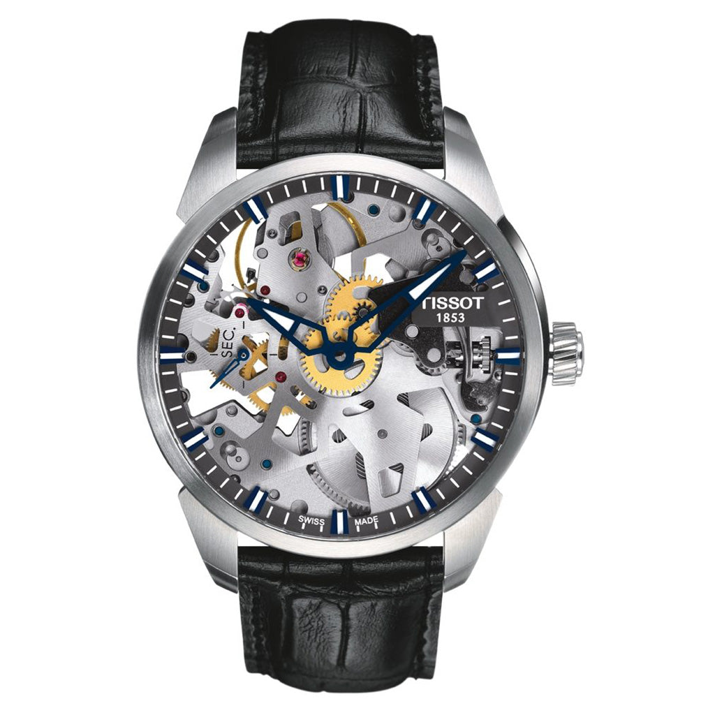 T-Complication Squelette Mechanical 43MM Leather Black