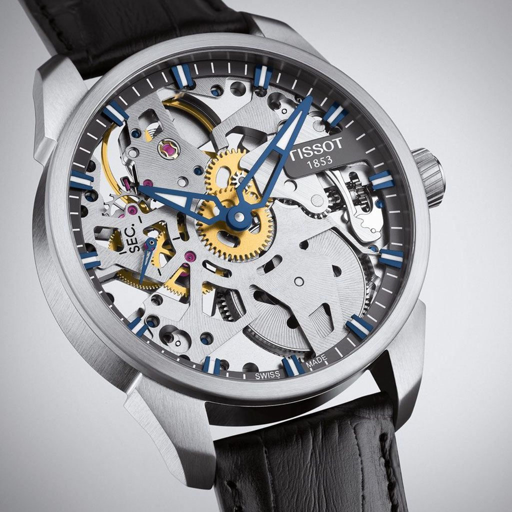 T-Complication Squelette Mechanical 43MM Leather Black
