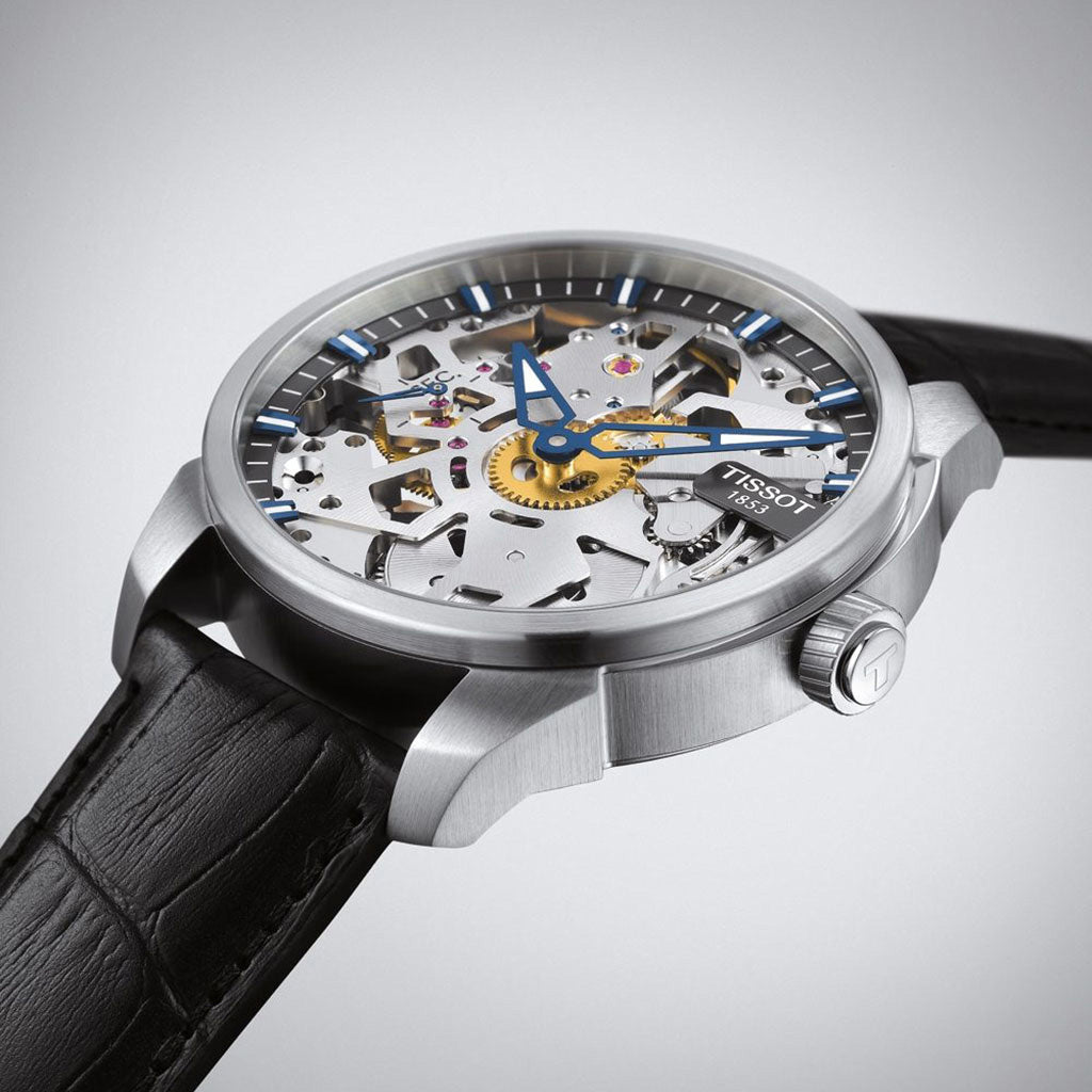 T-Complication Squelette Mechanical 43MM Leather Black
