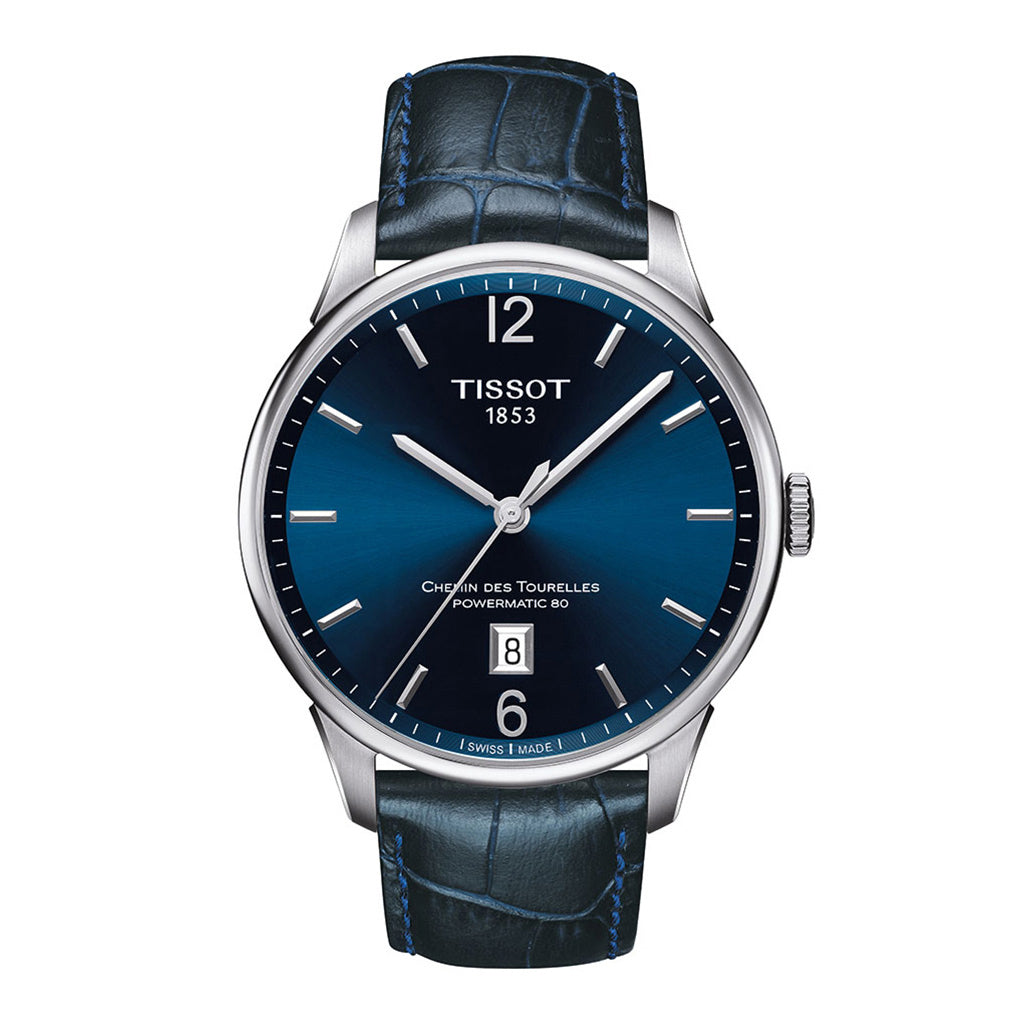 Chemin des Tourelles 42MM Powermatic 80 Blue Leather (Ausstellungsstück)