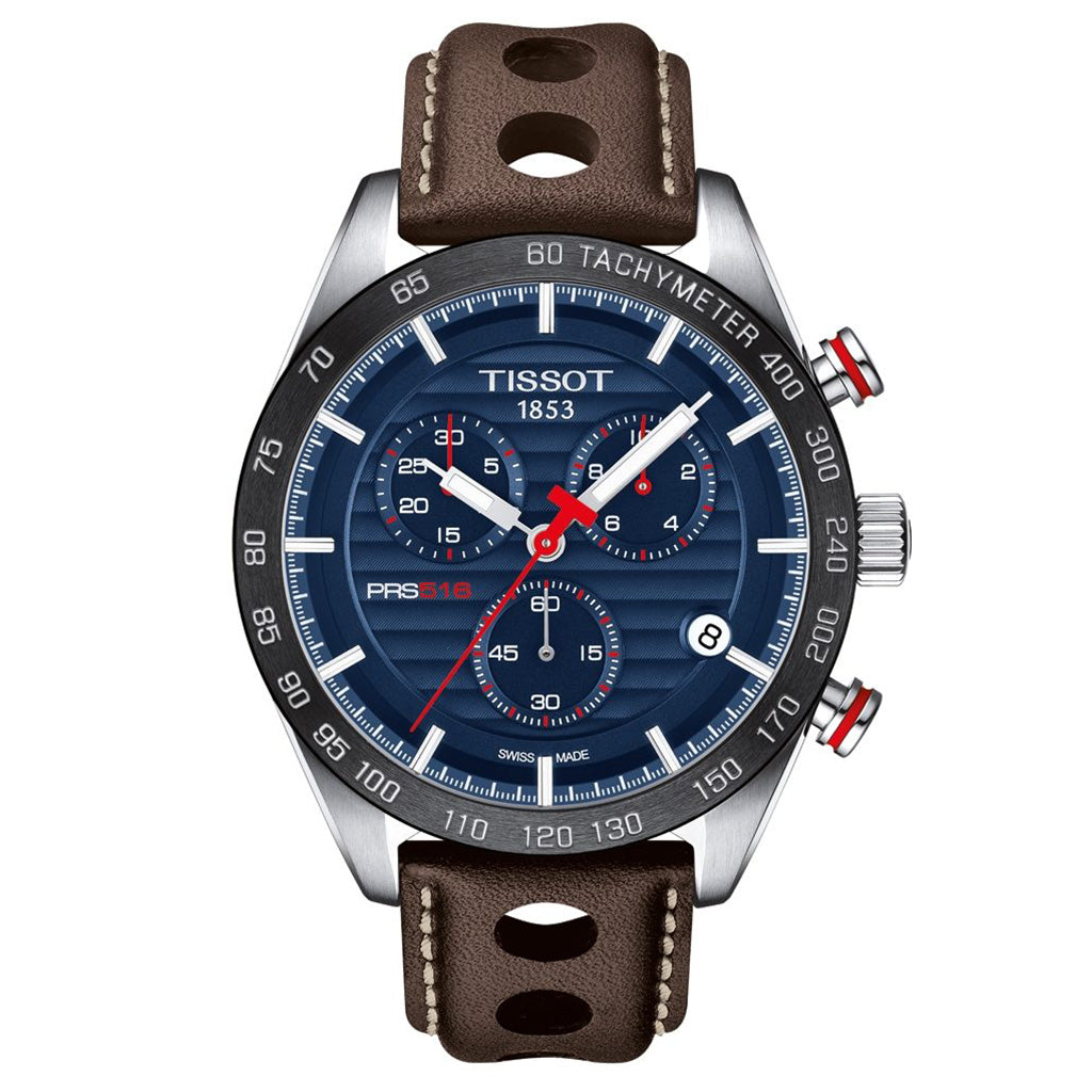 PRS 516 45MM Chrono Blue Leather Brown