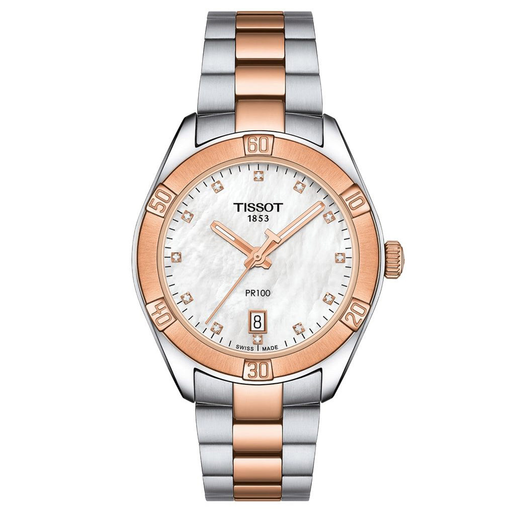 PR 100 36MM Sport Chic Lady Diamonds Rosé