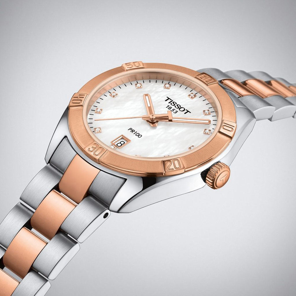 PR 100 36MM Sport Chic Lady Diamonds Rosé
