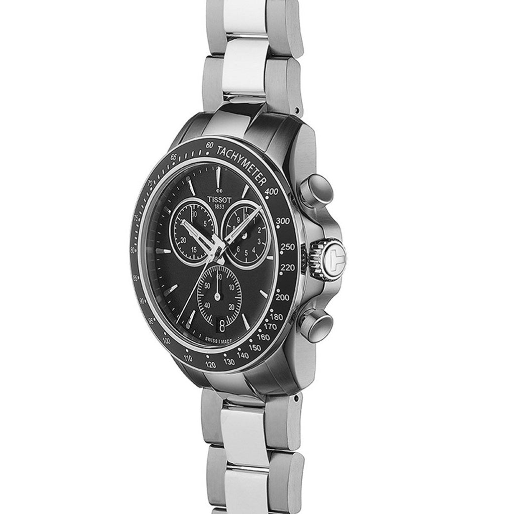 V8 Quarz Chrono Black Metal