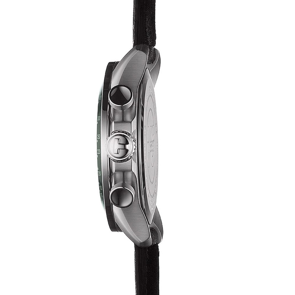 V8 Quarz Chrono Black Leather