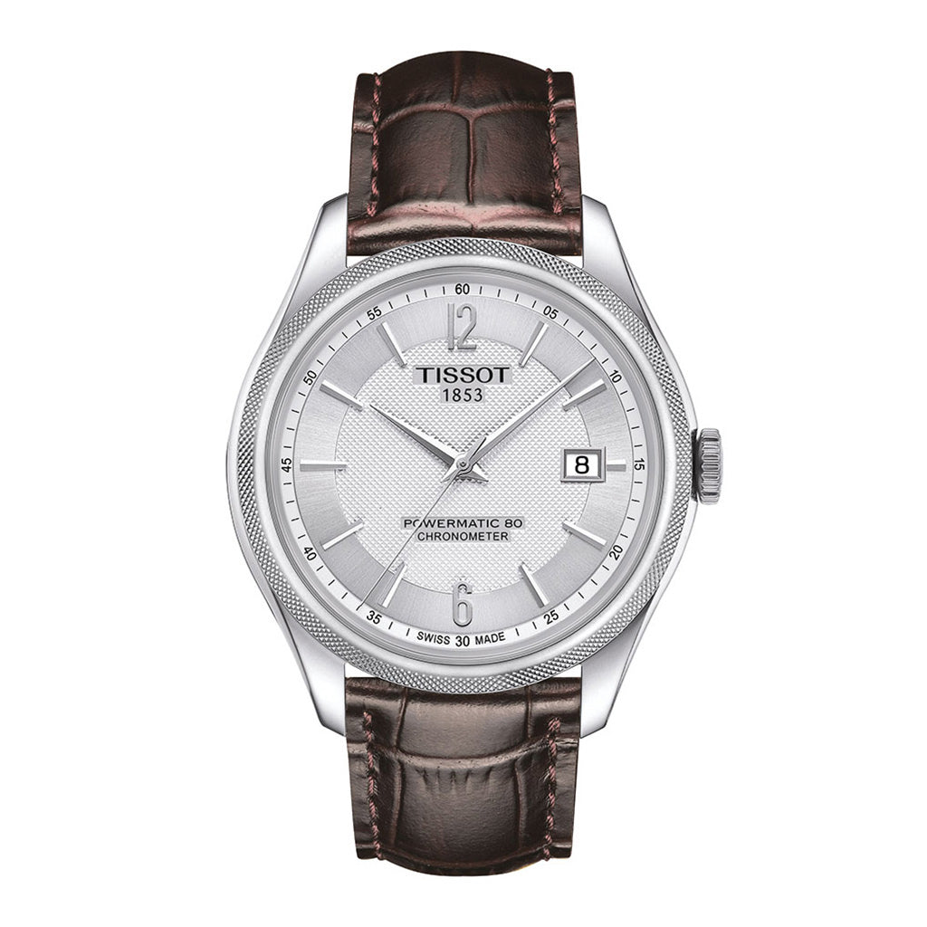 Ballade 41MM Powermatic 80 COSC Silver Leather (Ausstellungsstück)