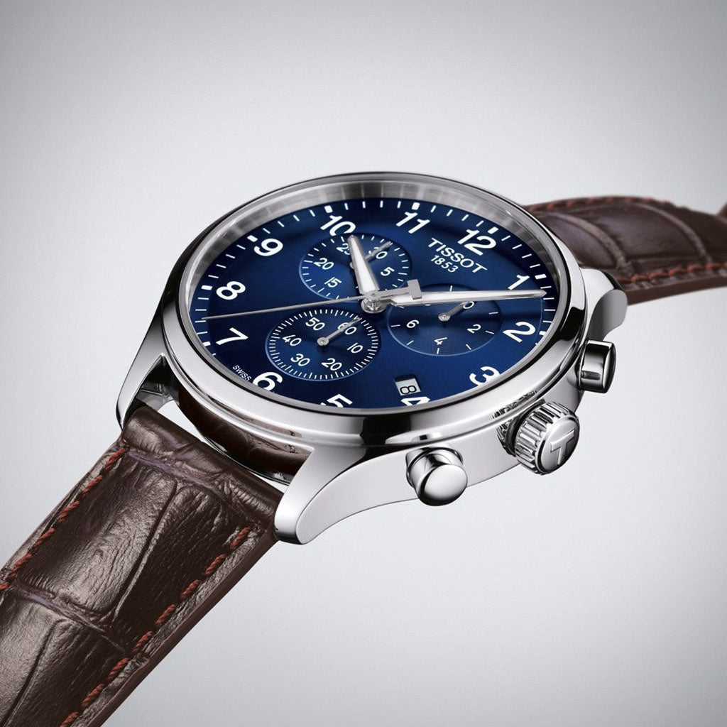 Chrono XL Classic 45MM Classic 45MM Blue Leather
