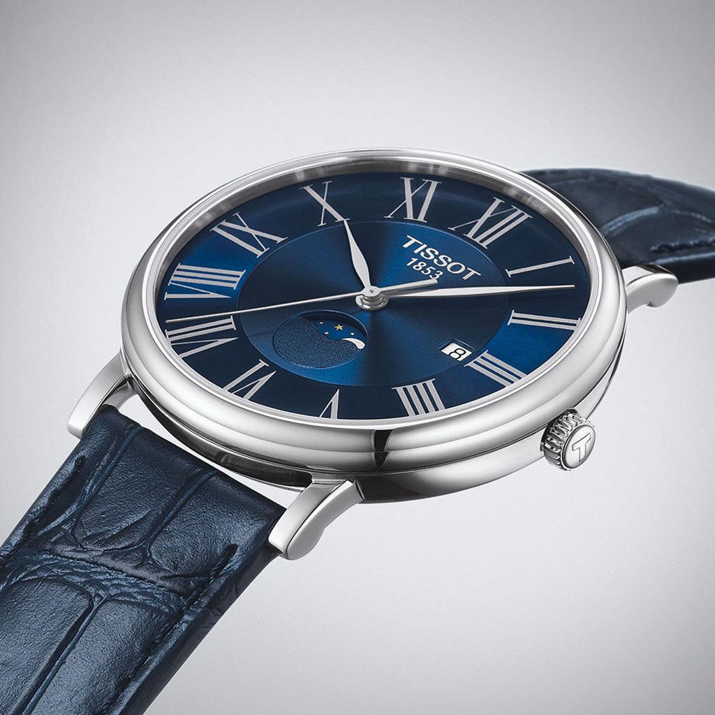 Carson Premium 40MM Gent Moonphase Blue