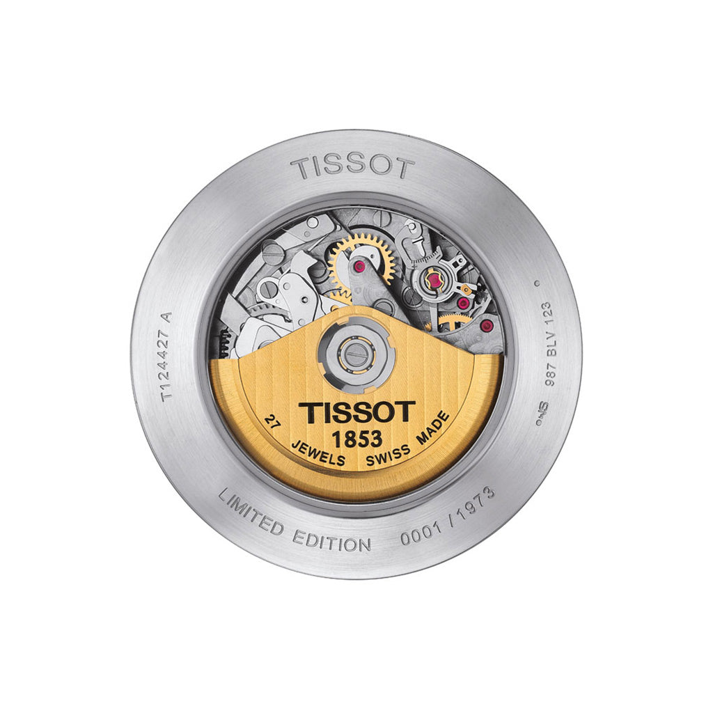 Heritage 1973 Chronograph Silver Leather Black - Limitiert