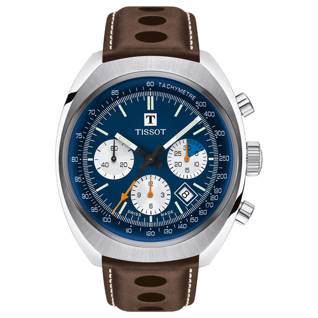 Heritage 1973 Chronograph Silver Blue