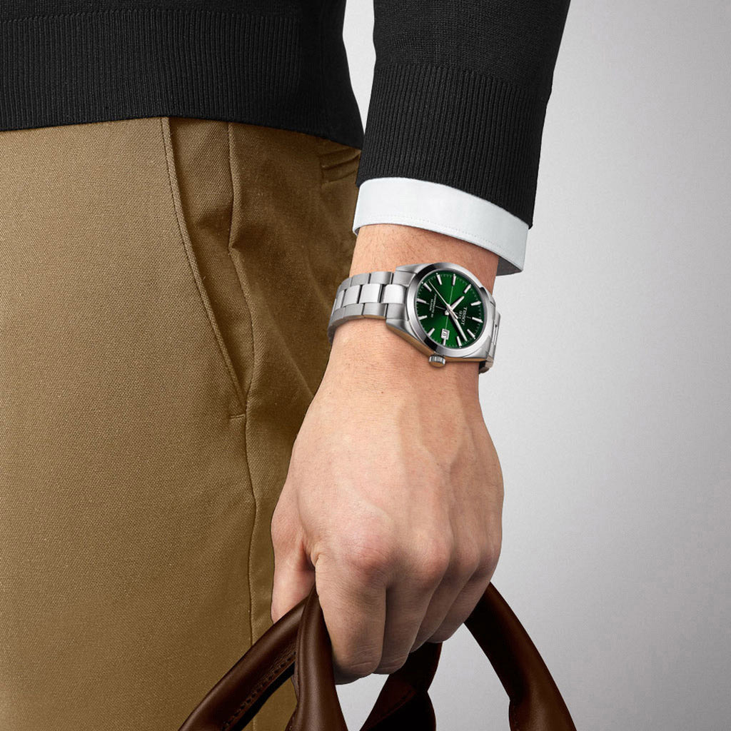 Gentleman 40MM Powermatic 80 Silicium Green