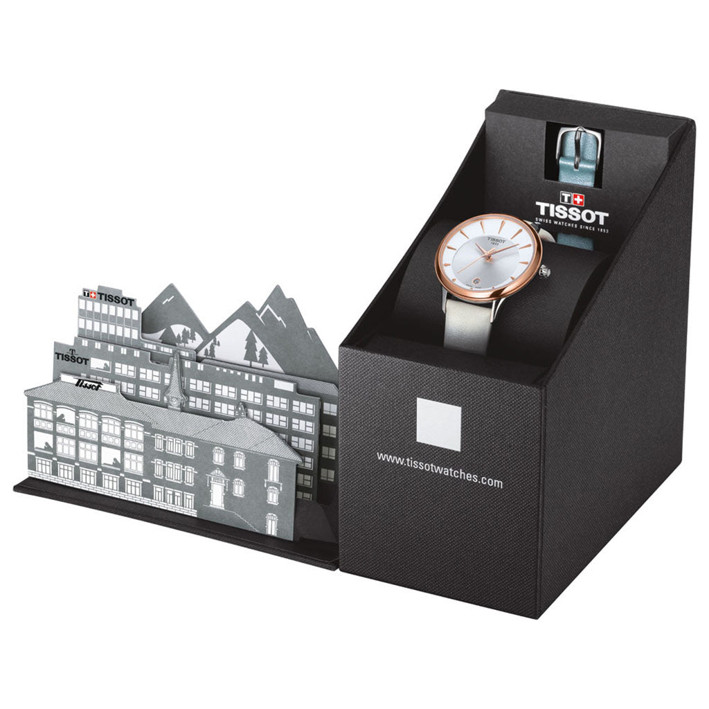 Odaci-T 33MM Bicolor Leather Cream & Blue