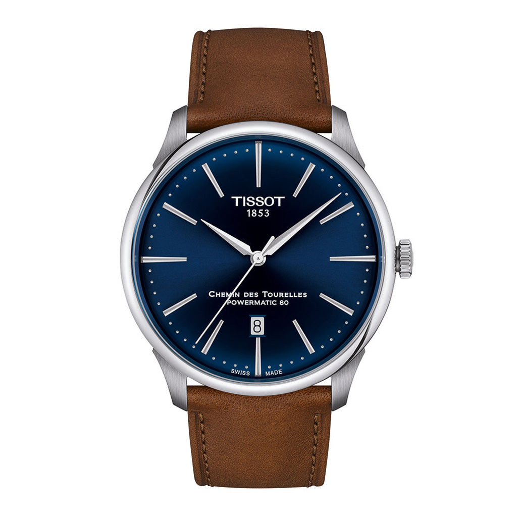Chemin des Tourelles 42MM Powermatic 80 Blue Leather