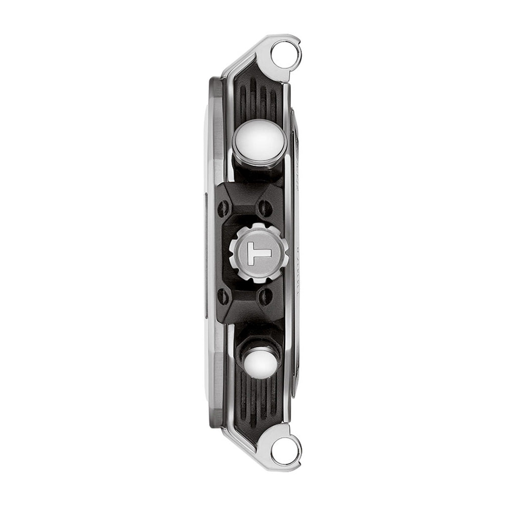 T-Race 45MM Chronograph Silver Rubber Black