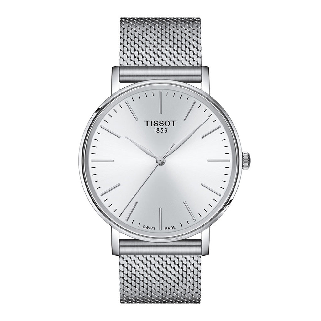 Everytime Gent 40MM Silver Milanaise