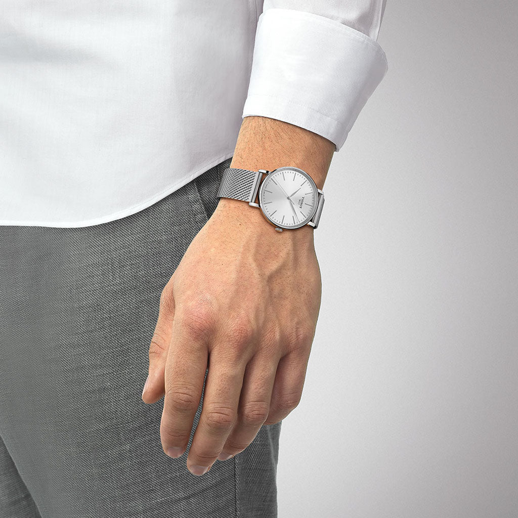 Everytime Gent 40MM Silver Milanaise