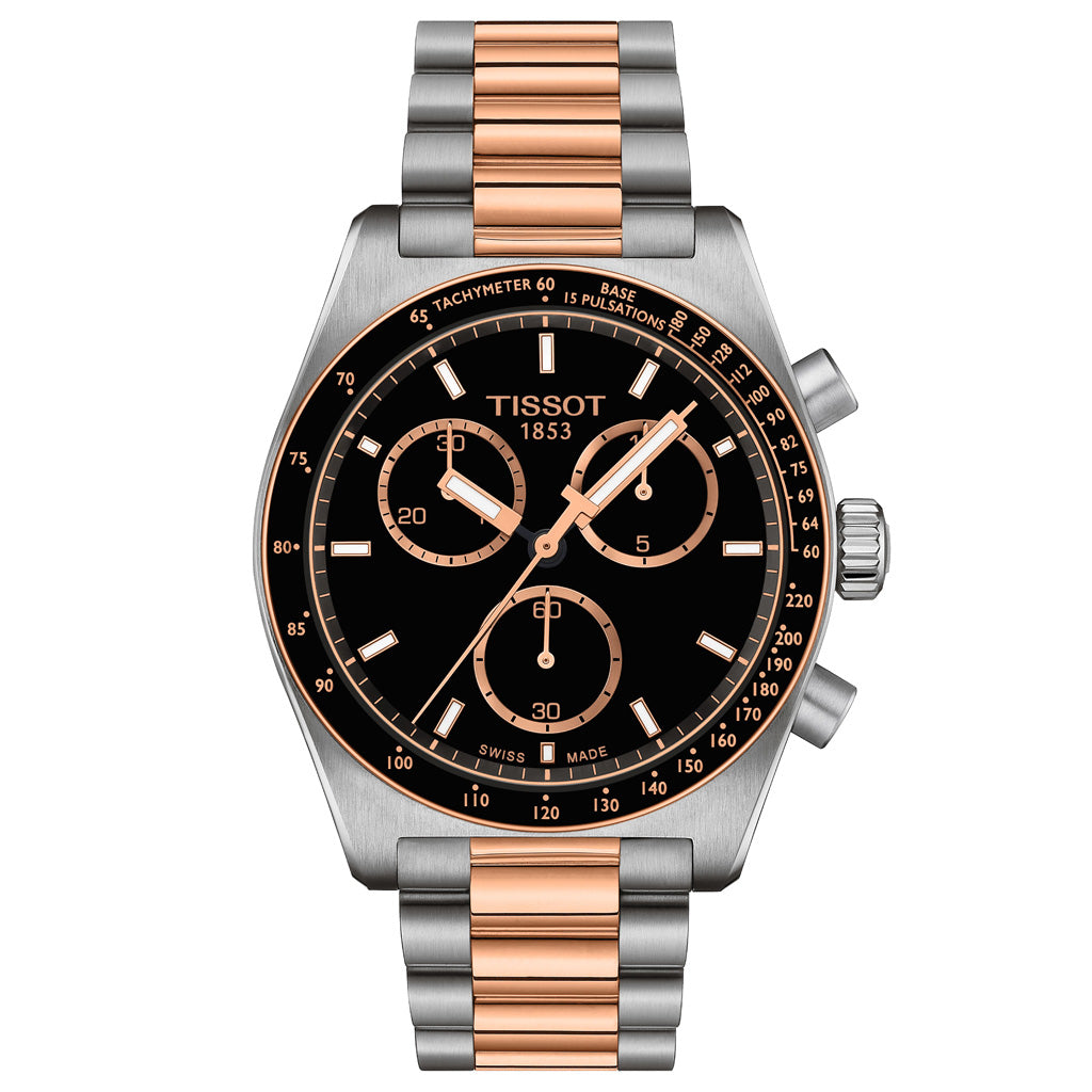 PR 516 40MM Chrono Quarz Bicolor Rosé Black Metal