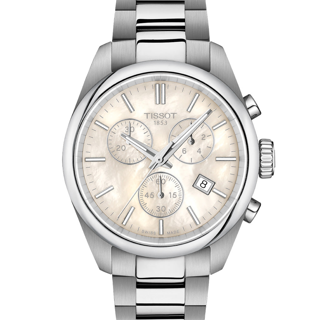 PR 100 36MM Chrono Silver Metal