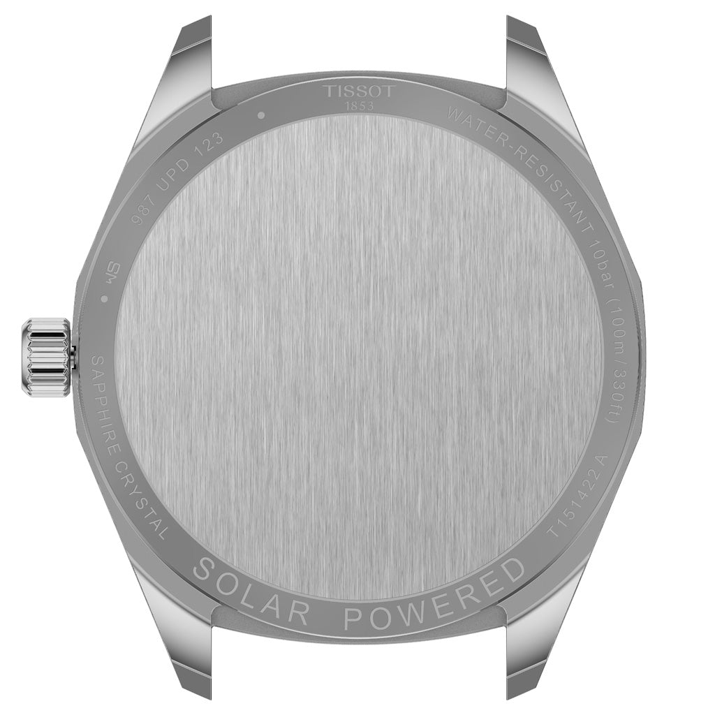 Tissot PRC 100 Solar 39MM Silver Leather Brown
