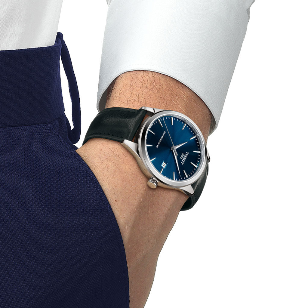 Classic Dream 40MM Gent Blue Leather Black