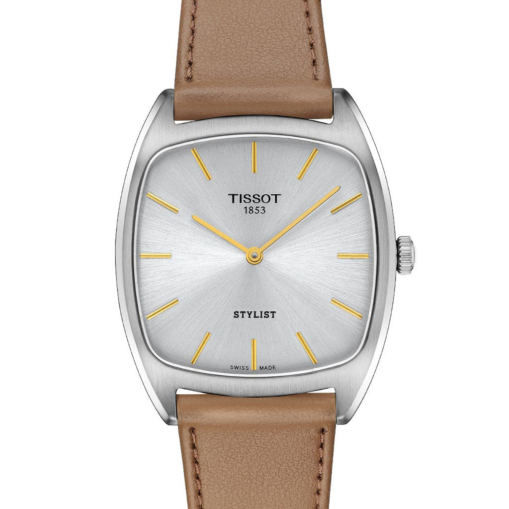 Tissot Stylist Blue Leather T1599091603100