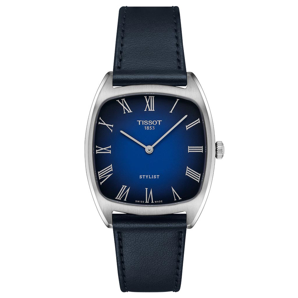 Stylist Lady 32MM Square Blue Leather