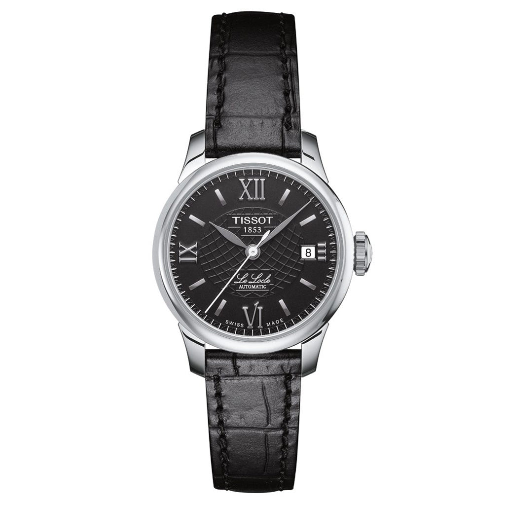 Le Locle 25MM Automatic Lady Black Leather Black