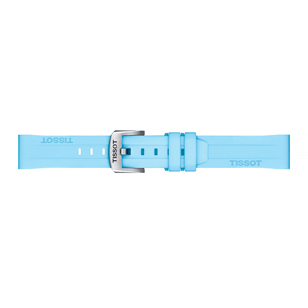 Tissot 18 mm Silicone Light Blue T852.047.450