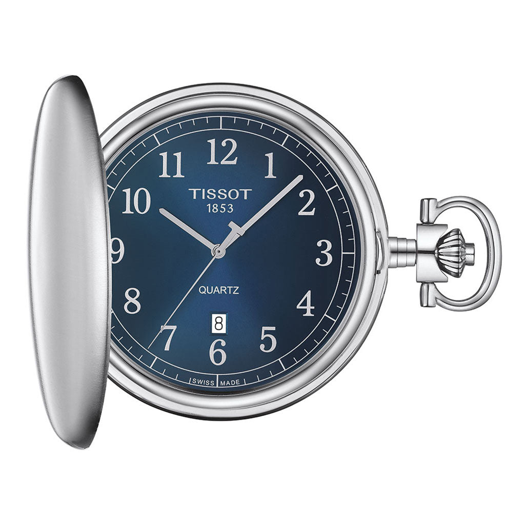 Savonnette 48MM Blue Metal Silver