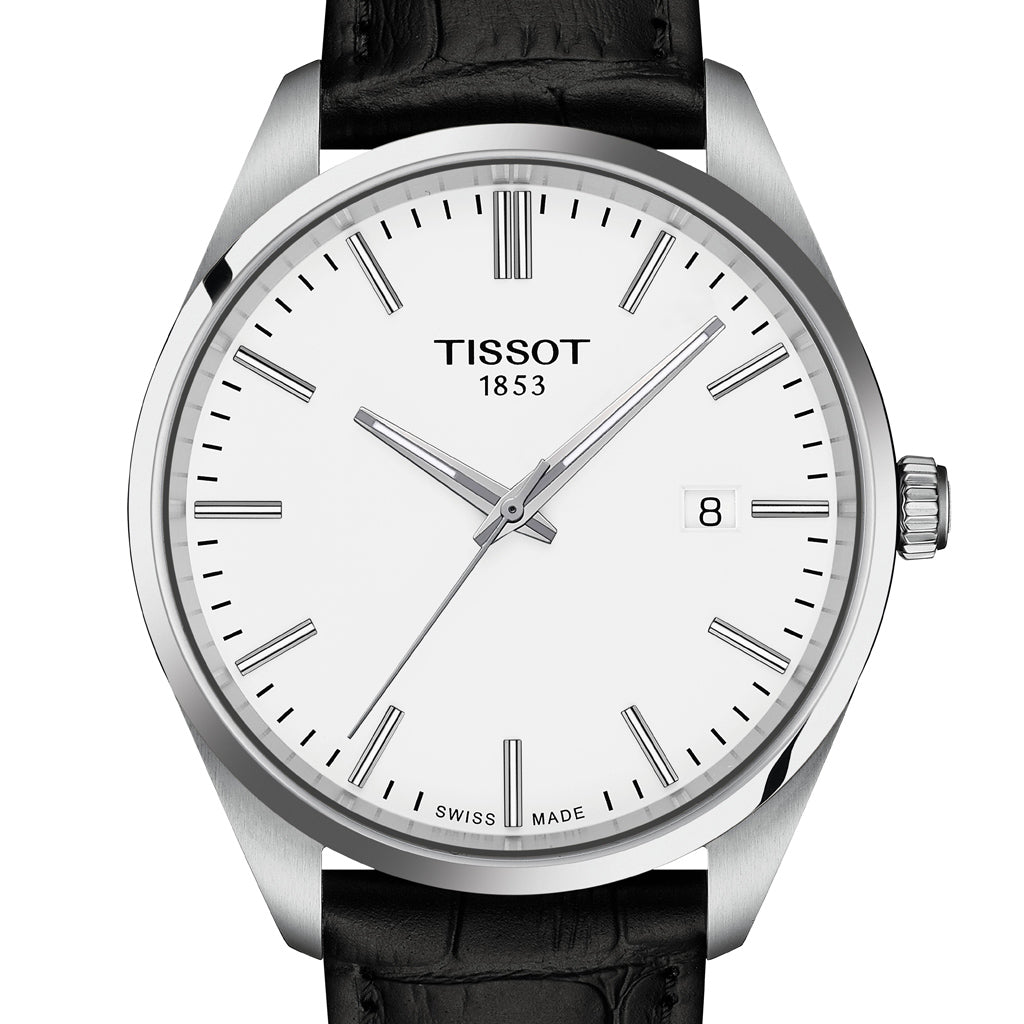 PR 100 40MM White Leather Black