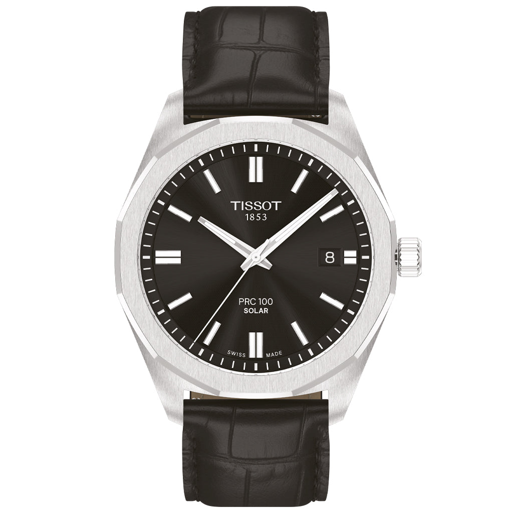 Tissot PRC 100 Solar 39mm Silver Black