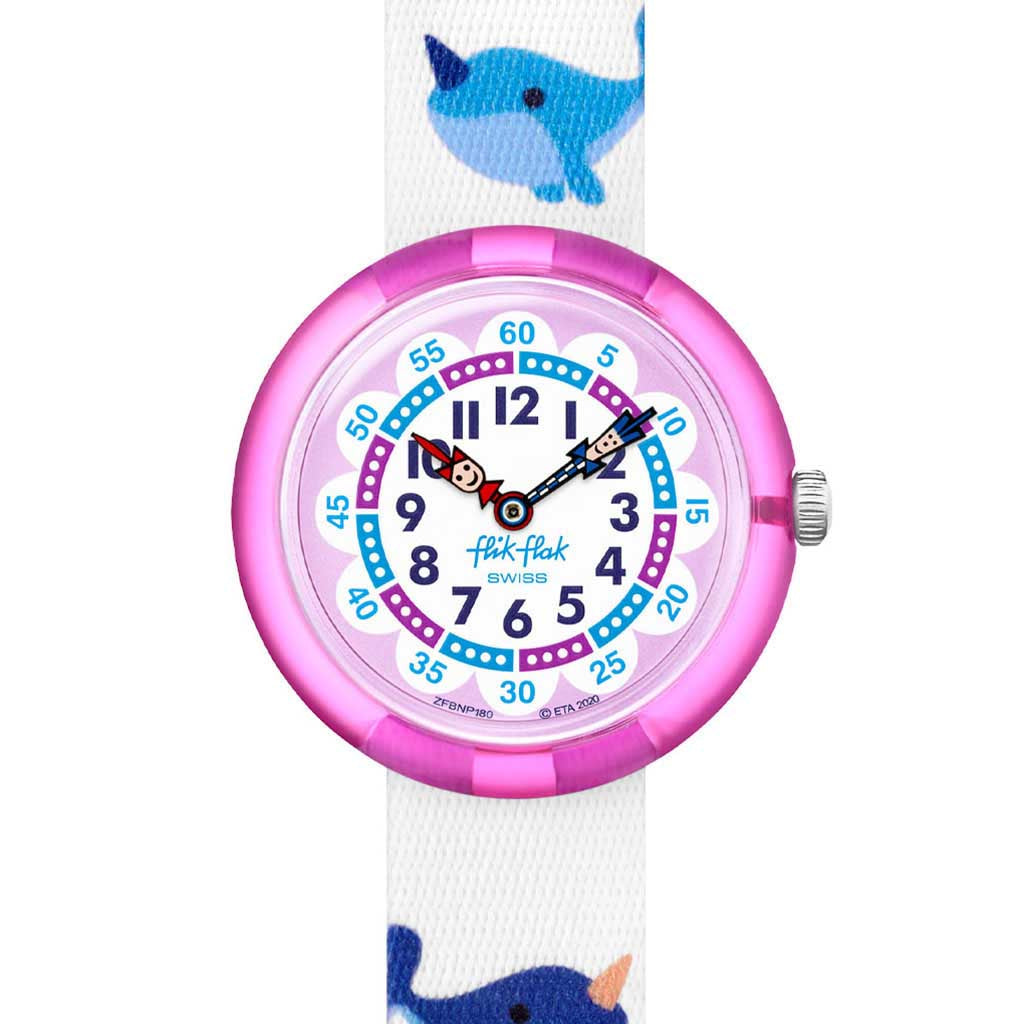 Flik Flak Lernuhr Whale-Icorn FBNP180