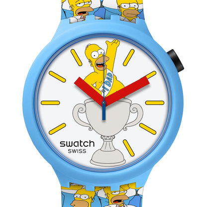 Swatch Big Bold Biosourced BEST DAD EVER The Simpsons Fathers Day  SB05Z100