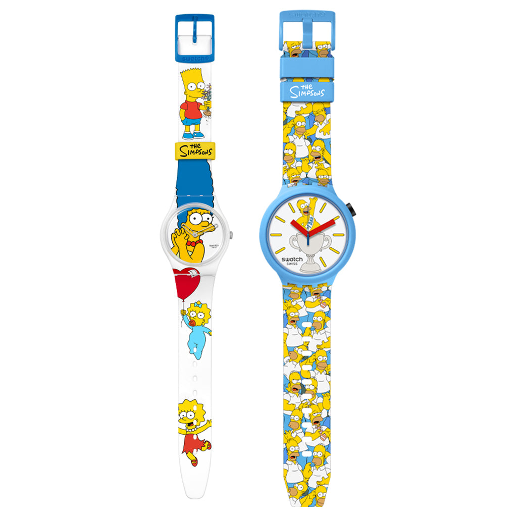 Swatch The Simpsons Muttertag und Vatertag Special 2024 - Set SO28Z116 + SB05Z100